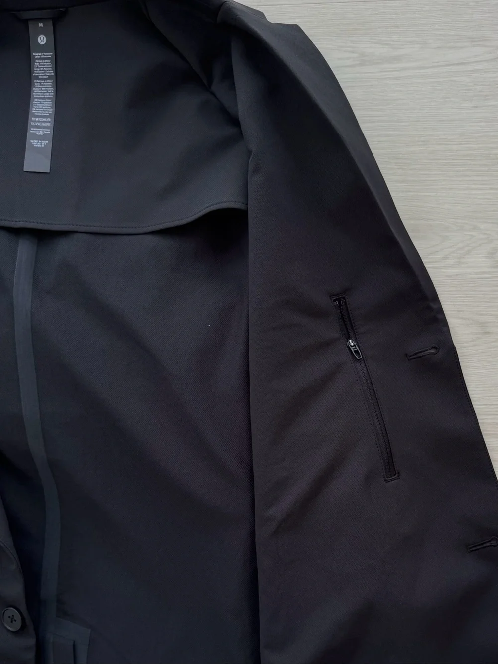lululemon Men’s New Venture Button-Front Blazer (Medium, Black)